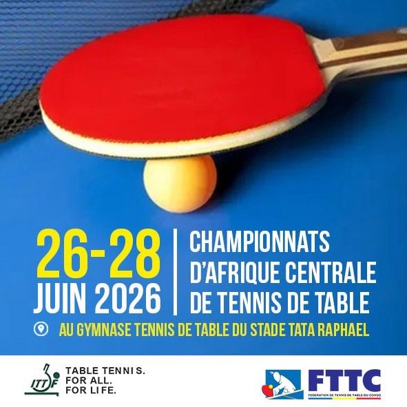 Tennis de table : Kinshasa au cœur de l’Afrique centrale pour accueillir la 23e édition des championnats régionaux
