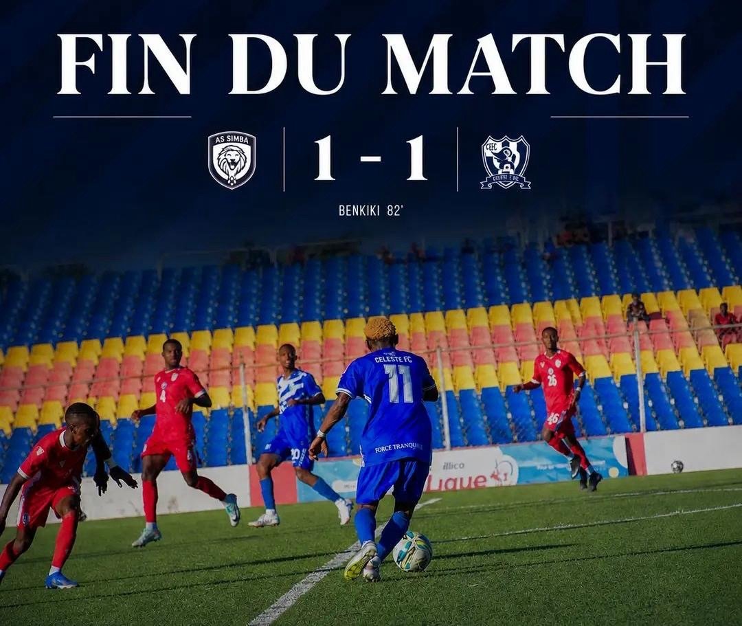ILLICOCASH Ligue 1 / Play-offs : AS Simba tenue en échec par Céleste FC (1-1)