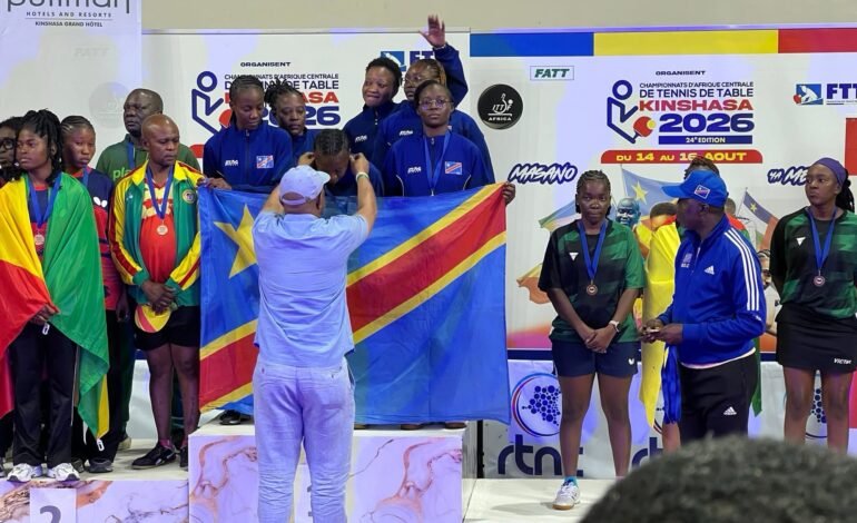 Championnat d’Afrique centrale Tennis de table : la RDC s’impose à domicile et prépare déjà le rendez-vous continental